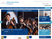 Tablet Screenshot of kingsolomonacademy.org